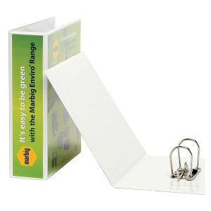 Marbig Clearview Insert Lever Arch File A4 White