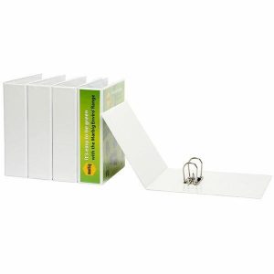Marbig Clearview Insert Lever Arch File A4 White