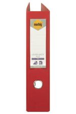 Marbig Lever Arch File A4 PE Bright Red Box Of 10
