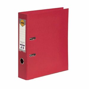 Marbig Lever Arch File A4 PE Deep Red Box Of 10