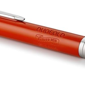 Parker Duofold Big Red Vintage Chrome Trim Ballpoint Pen