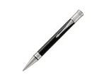 Parker Duofold Black Chrome Trim Ballpoint Pen