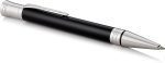 Parker Duofold Black Chrome Trim Ballpoint Pen