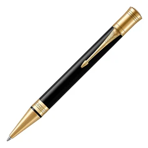 Parker Duofold Black and Gold Trim Ballpoint Pen