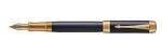 Parker Duofold Prestige Blue Chevon Gold Trim Fountain Pen Centennial 18K Nib Medium5 Parker Duofold Prestige Blue Chevon Gold Trim Fountain Pen Centennial 18K Nib Medium