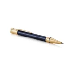 Parker Duofold Prestige Blue Chevron Gold Trim Ballpoint Pen