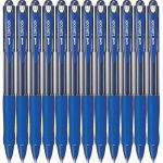 Pen Uniball Laknock Retractable Broad 1.4mm SN100 Blue Box 12