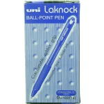 Pen Uniball Laknock Retractable Broad 1.4mm SN100 Blue Box 12