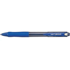 Pen Uniball Laknock Retractable Broad 1.4mm SN100 Blue Box 12