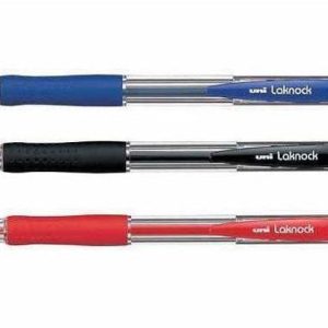 Pen Uniball Laknock Retractable Fine 0.7mm SN100 Black Box 12