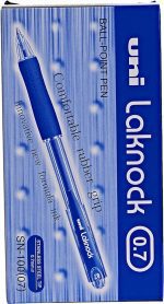 Pen Uniball Laknock Retractable Fine 0.7mm SN100 Blue Box 12 3 Pen Uniball Laknock Retractable Fine 0.7mm SN100 Blue Box 12