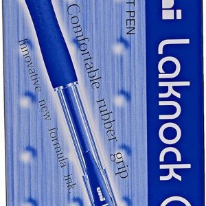 Pen Uniball Laknock Retractable Fine 0.7mm SN100 Blue Box 12