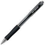 Pen Uniball Laknock Retractable Medium 1.0mm SN100 Black Box 12