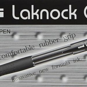 Pen Uniball Laknock Retractable Medium 1.0mm SN100 Black Box 12
