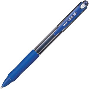 Pen Uniball Laknock Retractable Medium 1.0mm SN100 Blue Box 12