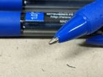 Pen Uniball Laknock Retractable Medium 1.0mm SN100 Blue Box 12