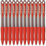 Pen Uniball Laknock Retractable Medium 1.0mm SN100 Red Box 12