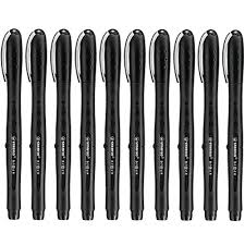 Stabilo Black Rollerball Pen 1.0mm Black 10 Pack