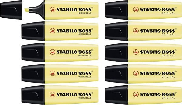 Stabilo Boss Highlighter Pastel Milky Yellow