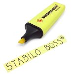 Stabilo Boss Highlighter Pastel Milky Yellow 4 Stabilo Boss Highlighter Pastel Milky Yellow