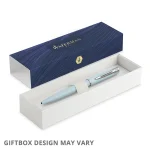 Waterman Allure Ballpoint Pen Chrome Trim Pastel Blue