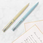 Waterman Allure Ballpoint Pen Chrome Trim Pastel Blue