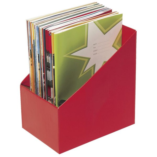Marbig Book Box large Red PK 5
