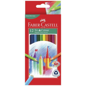 Faber-Castell Triangular Coloured Pencils 12 Pack