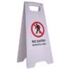 Cleanlink Safety Sign No Eentry Restricted Area White