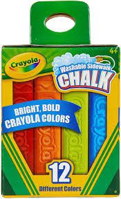 Crayola Washable Sidewalk Chalk 12 Pack