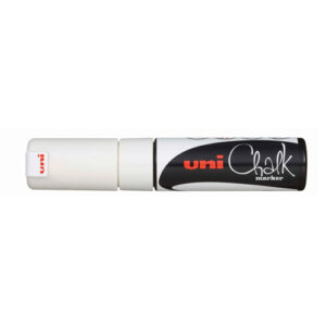 Uni Liquid Chalk Marker Chisel Tip PWE-8K White