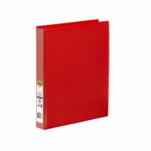 Marbig Clearview Insert Binder A4 25mm 2D Red Box Of 20