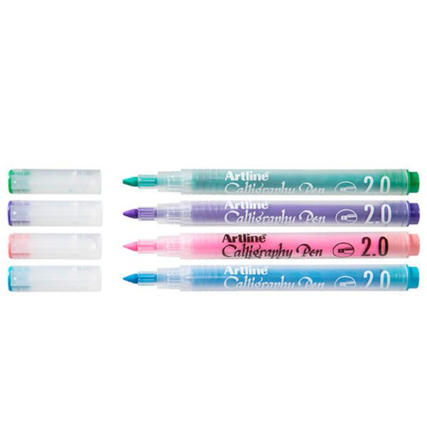 ARTLINE CALLIGRAPHY PASTEL ASSORTED PACK 4