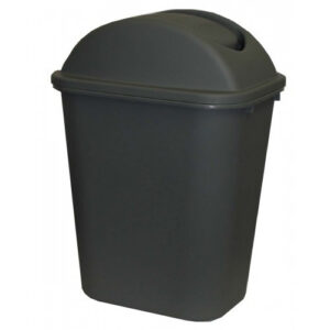 Cleanlink Dustbin With Lid 24 Litre Grey
