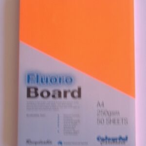 Fluroboard Orange 250Gsm A4 Pk50