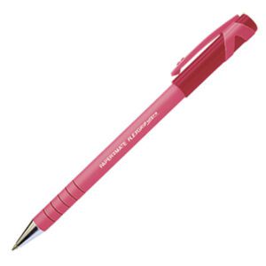 Papermate Flexgrip Medium Ballpoint Pen Cap Red Pk/12