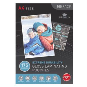 GBC Laminating Pouch A4 175 Micron PK100