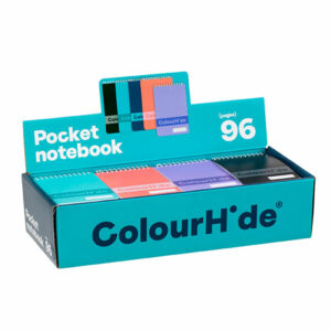 Colourhide Pocket Notebook 96 Pge Assorted Display 48