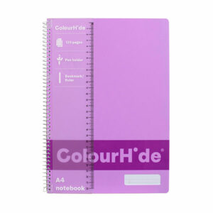 Colourhide Notebook A4 120 Pages Orchid