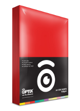 Optix Coloured Paper Raza Red A4 160gsm 200/Pack 5 Reams