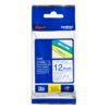 Brother Laminated Tape 12mm x 8m Blue on Clear TZe-133