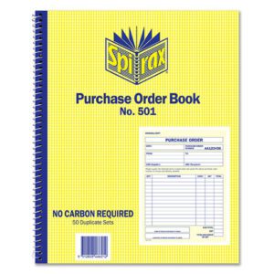 Spirax 501 Purchase Order Book Pack 5