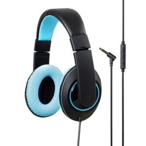 Kensington Over Ear Headphone With Inline Mic Blue