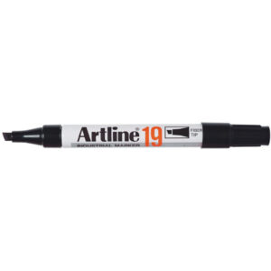 Artline 19 Industrial Permanent Marker 5mm Chisel Nib Black