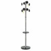 Alba Stan 3 Coat Rack Silver / Black