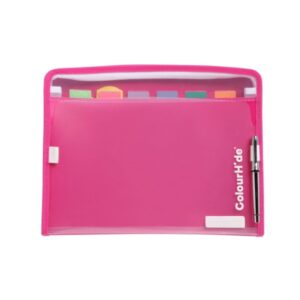 ColourHide ZipIt PP Expanding File FC 7 Pocket- Pink