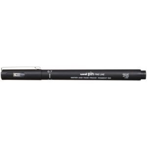 Uni Pin Fineliner Pen Black 0.7mm 12 Pack