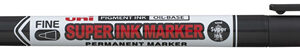 Uni PNA-125 Super Ink Marker Permanent Marker Black 0.9mm Fine