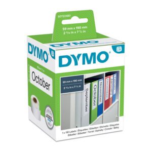 DYMO LabelWriter Lever Arch Labels 59 x 190mm