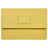Marbig Slimpick Document Wallets Foolscap Yellow Pack Of 50
